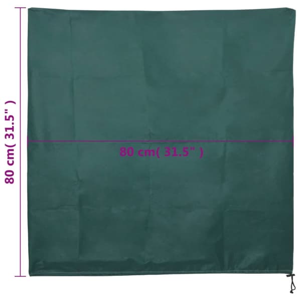 vidaXL plantebeskyttelse med snore 12 stk. 70 g/m² 0,8x0,8 m