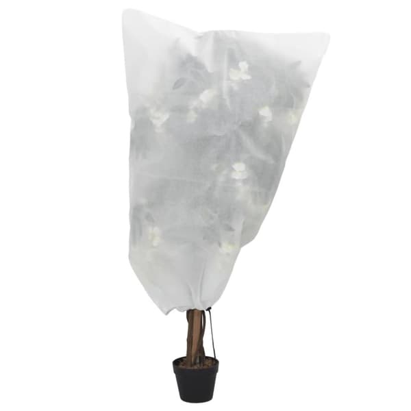 vidaXL plantebeskyttelse med snore 12 stk. 70 g/m² 0,8x0,8 m