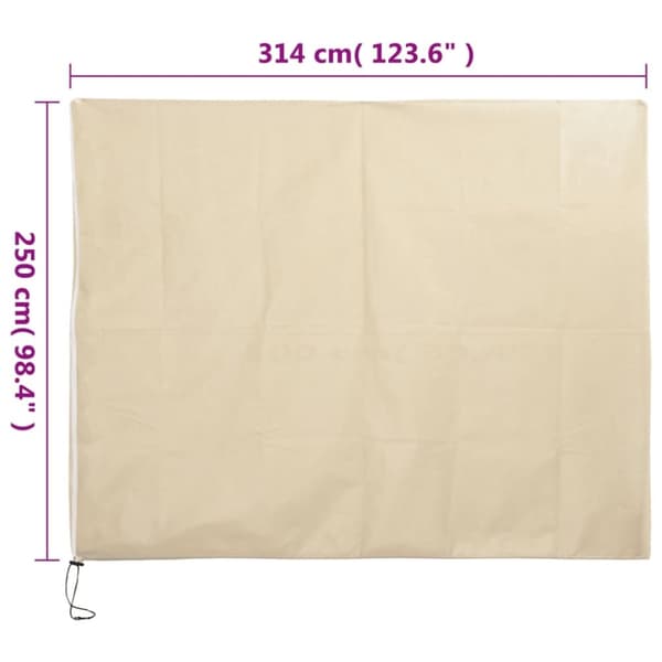 vidaXL Plantefleecetrekk med glidelås 10 stk 70 g/m² 3,14x2,5 m
