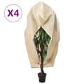 Miniatyrbillede 1 af 10: vidaXL plantebeskyttelse med lynlås 4 stk. 70 g/m² 3,14x2,5 m