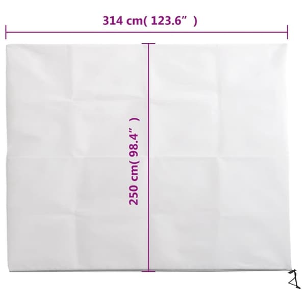 vidaXL Kasvien fleecepeite vetoketjulla 2 kpl 70 g/m² 3,14x2,5 m