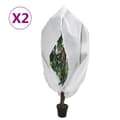 Pikkukuva 1 / 10: vidaXL Kasvien fleecepeite vetoketjulla 2 kpl 70 g/m² 3,14x2,5 m