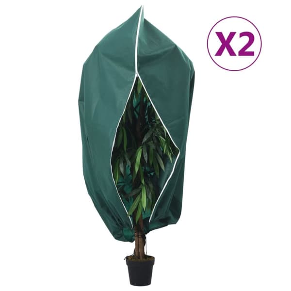 vidaXL Plantefleecetrekk med glidelås 4 stk 70 g/m² 3,93x3 m