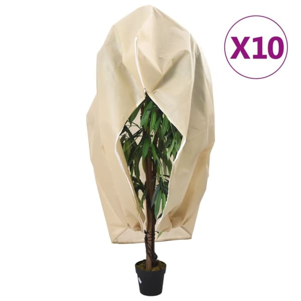 Fiberdukar med blixtlås 10 st 70 g/m² 2,36x2 m