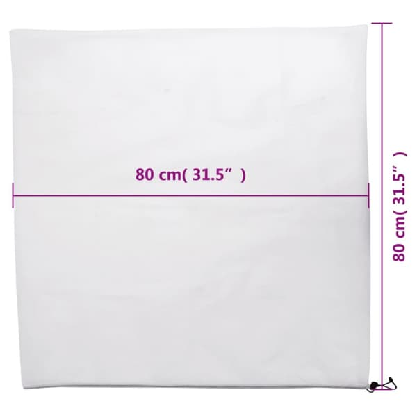 Fiberdukar med dragsko 8 st 70 g/m² 0,8x0,8 m