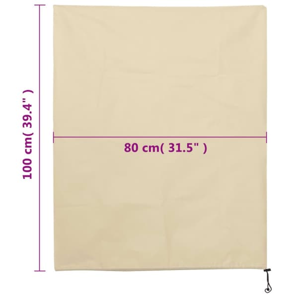 Fiberdukar med dragsko 12 st 70 g/m² 0,8x1 m