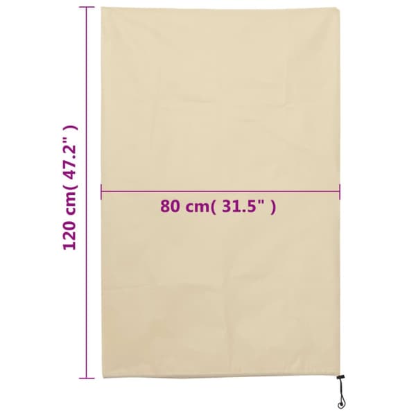 Fiberdukar med dragsko 4 st 70 g/m² 0,8x1,2 m