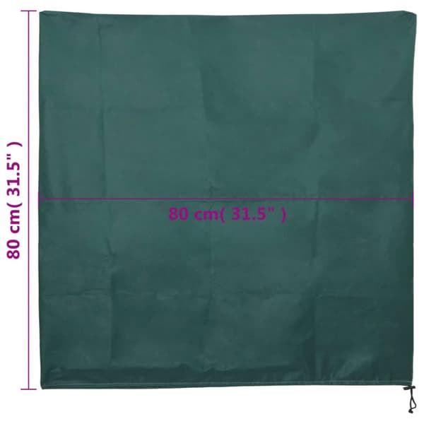Fiberdukar med dragsko 12 st 70 g/m² 0,8x0,8 m