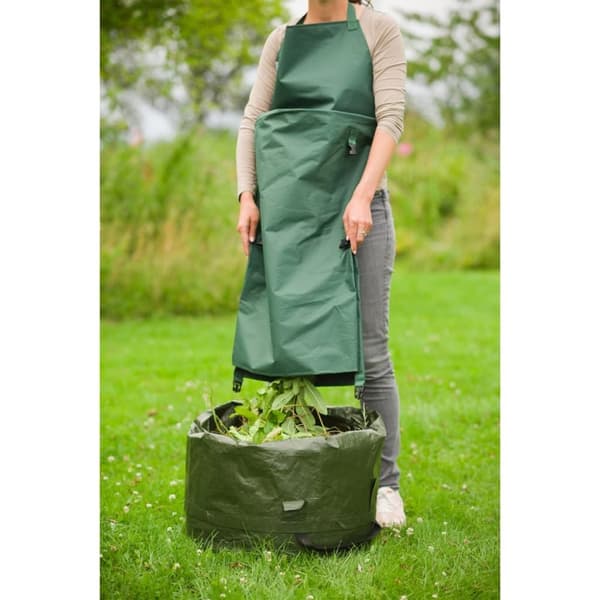 Nature haveforklæde med foldbar lomme 130x55 cm grøn