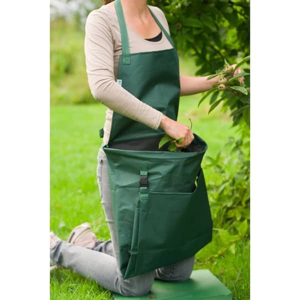 Nature haveforklæde med foldbar lomme 130x55 cm grøn