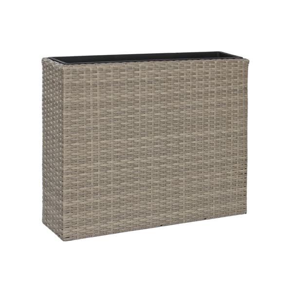 Urtepotte Home ESPRIT polypropylen Spanskrør 83 x 22 x 65 cm
