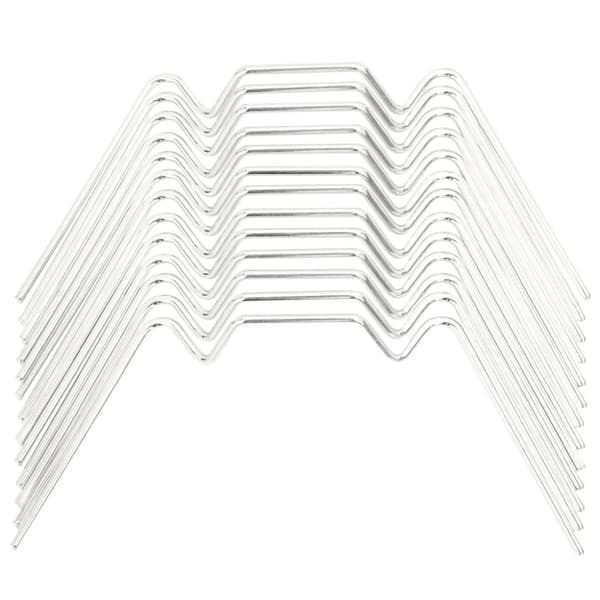 vidaXL glasclips/flueben til drivhus 50 stk. W-type galvaniseret stål
