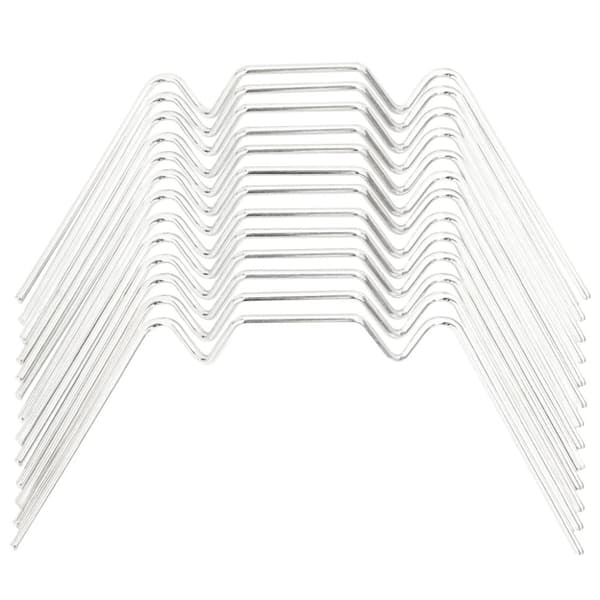 vidaXL glasclips/flueben til drivhus 100 stk. W-type galvaniseret stål