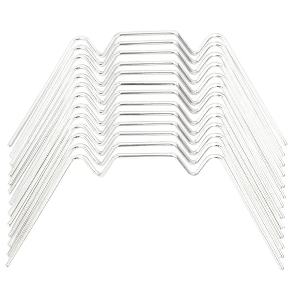 vidaXL glasclips/flueben til drivhus 100 stk. W-type galvaniseret stål