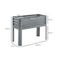 Pikkukuva 3 / 10: Rootz-korotettu kasvien istutuslaatikko - Puutarhaistuin - Korotettu puutarhasänky - Säänkestävä - Ergonominen muotoilu - Helppo koota - 100 cm x 45 c