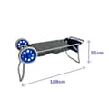 Pikkukuva 4 / 4: Monikäyttöinen kärry Marbueno Harmaa PVC Alumiini Red 108 x 51 x 51 cm