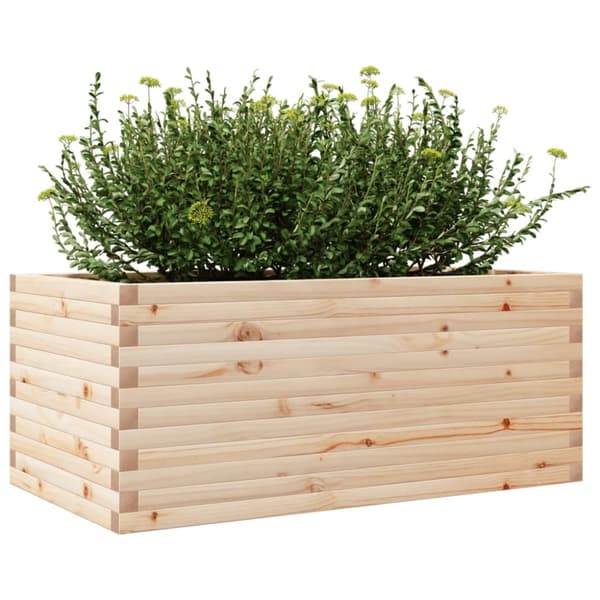 Odlingslåda 110x60x45,5 cm massivt furuträ