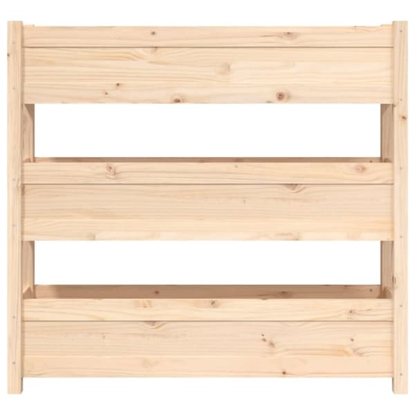 Odlingslåda 112x25x104,5 cm massiv furu