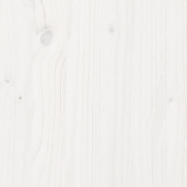 Odlingslåda vit 60x60x46 cm massiv furu
