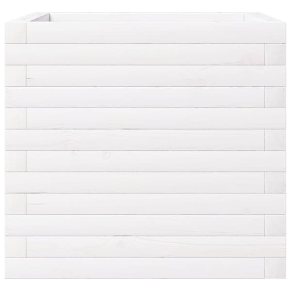 Odlingslådor vit 50x50x46 cm massiv furu