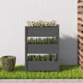 Miniatyrbild 3 av 9: Odlingslåda grå 77x25x104,5 cm massiv furu