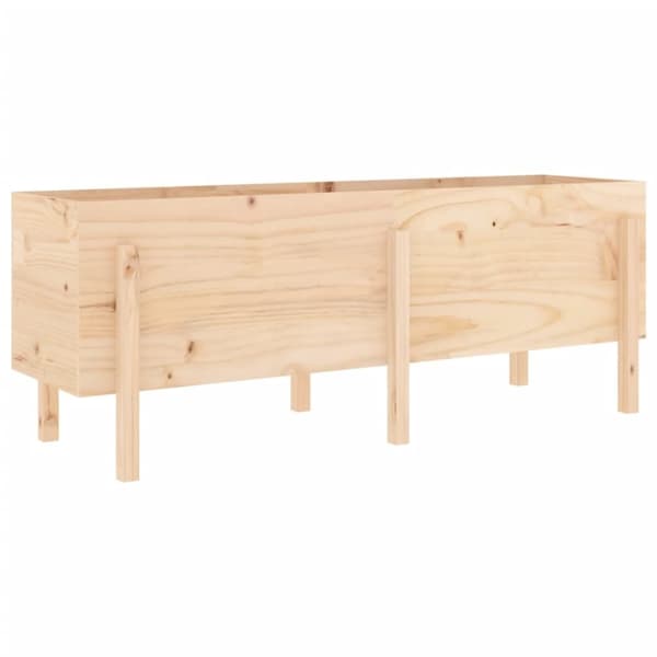 Odlingslåda på ben 160x50x57 cm massiv furu