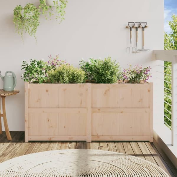 Odlingslåda 150x50x70 cm massiv furu