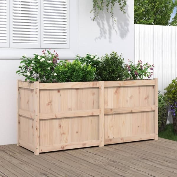 Odlingslåda 150x50x70 cm massiv furu