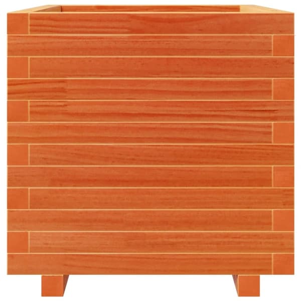 Odlingslåda vaxbrun 50x50x49,5 cm massiv furu