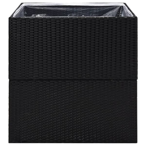 Odlingslåda svart 80x80x80 cm konstrotting