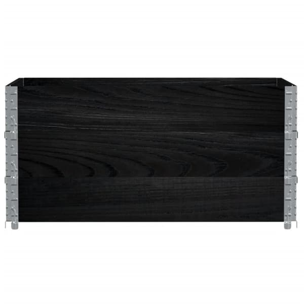 Odlingslåda svart 120x80 cm massiv furu
