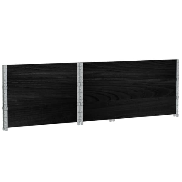 Odlingslåda svart 120x80 cm massiv furu