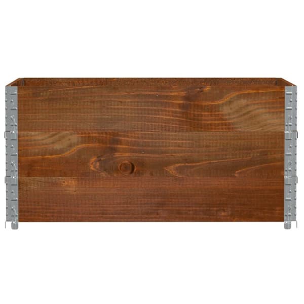 Odlingslåda brun 120x80 cm massiv furu