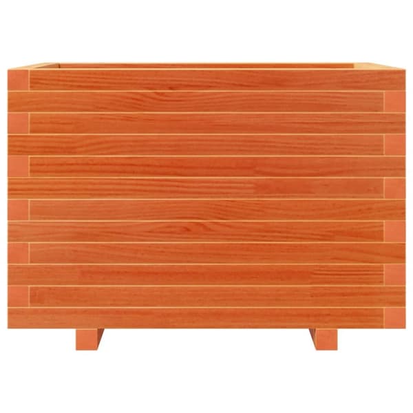 Odlingslåda vaxbrun 70x40x49,5 cm massiv furu