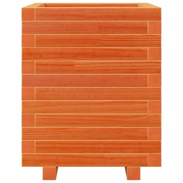 Odlingslåda vaxbrun 40x40x49,5 cm massiv furu