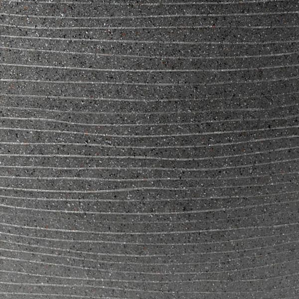 Kruka Arc Granite avsmalnande låg 60x48 cm antracit