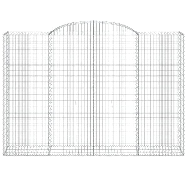 Gabion bågformad 300x50x200/220 cm galvaniserat järn