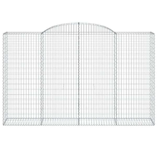 Gabion bågformad 300x50x180/200 cm galvaniserat järn