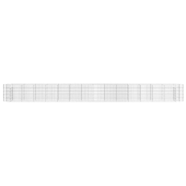Planteringsgabion galvaniserat järn 540x50x50 cm