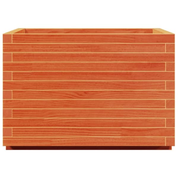 Odlingslåda vaxbrun 70x70x49,5 cm massiv furu