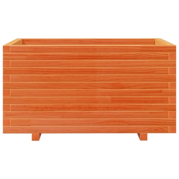 Odlingslåda vaxbrun 90x60x49,5 cm massiv furu