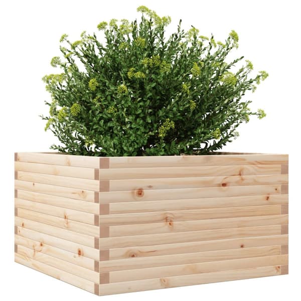 Odlingslåda 80x80x46 cm massivt furuträ