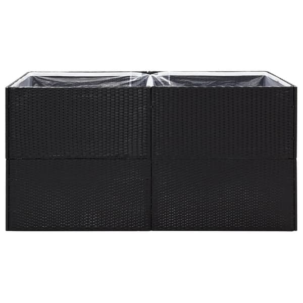 Odlingslåda svart 157x80x80 cm konstrotting