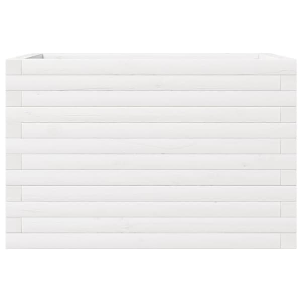 Odlingslådor vit 70x40x46 cm massiv furu