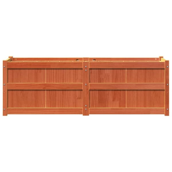 Odlingslåda vaxbrun 150x50x50 cm massiv furu