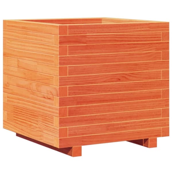 Odlingslåda vaxbrun 50x50x49,5 cm massiv furu