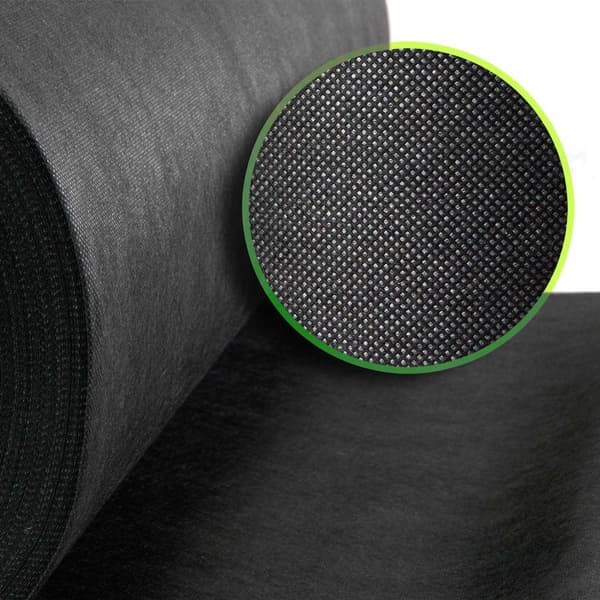 Trädgårdsagrotextil 1 mx 75 m + 100 Plonos stift - svart
