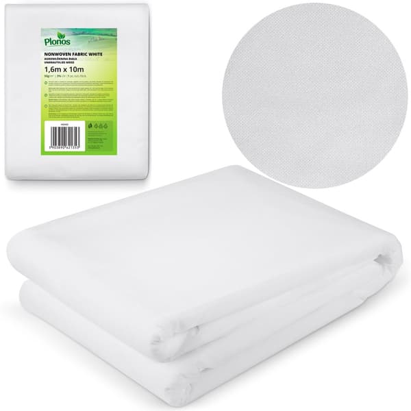 Beklædning agrotekstil 1000 cm x 160 cm Plonos - hvid