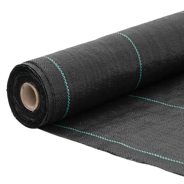 Ogräsmatta svart 0,5x25 m PP