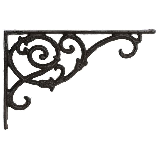 Urtepotteholder Home ESPRIT Mørkebrun Jern 24 x 3,2 x 15 cm